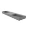 Castello Usa Juniper 72 in Solid Surface Wall-Mounted Bathroom Sink in Gray with No Faucet Hole CB-GM-2056-72-G-NH - alternate 5